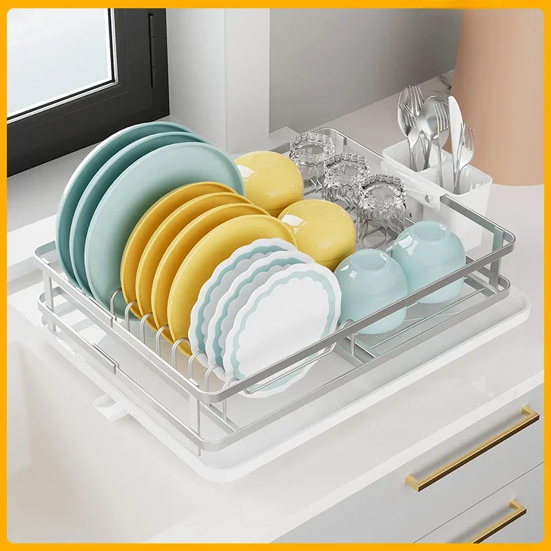 aluminum-dish-drying-rack-with-drainer-traykitchen-countertop-bowls-plates-storage-organizertableware-cutlery-container-box