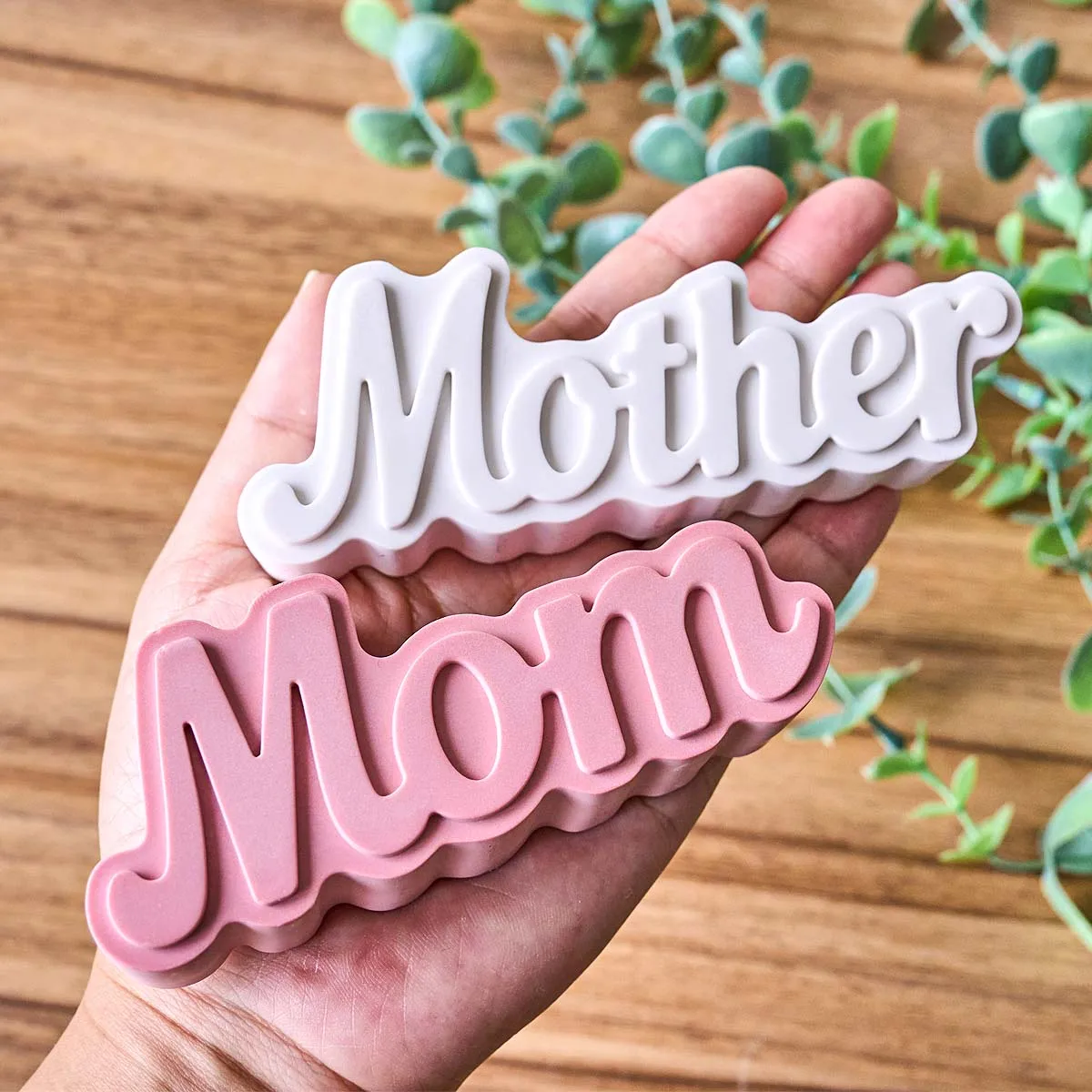 Mother’s Day Ornaments Vase Silicone Mold DIY Handmade Mother Mom Letter Flower Arranging Flowerpot Plaster Resin Craft Molds