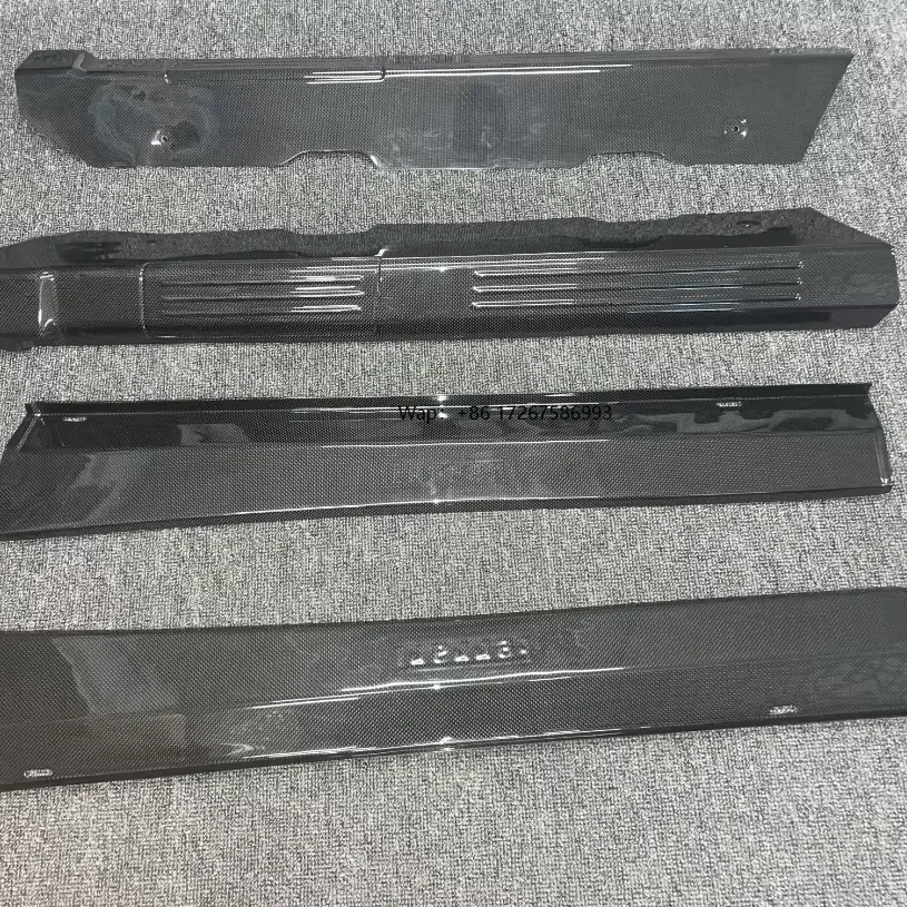 

For Fer 430 Door Sill Steps Plates Kick Panel Trim Fit Fer F430 Carbon Fiber 4 Piece