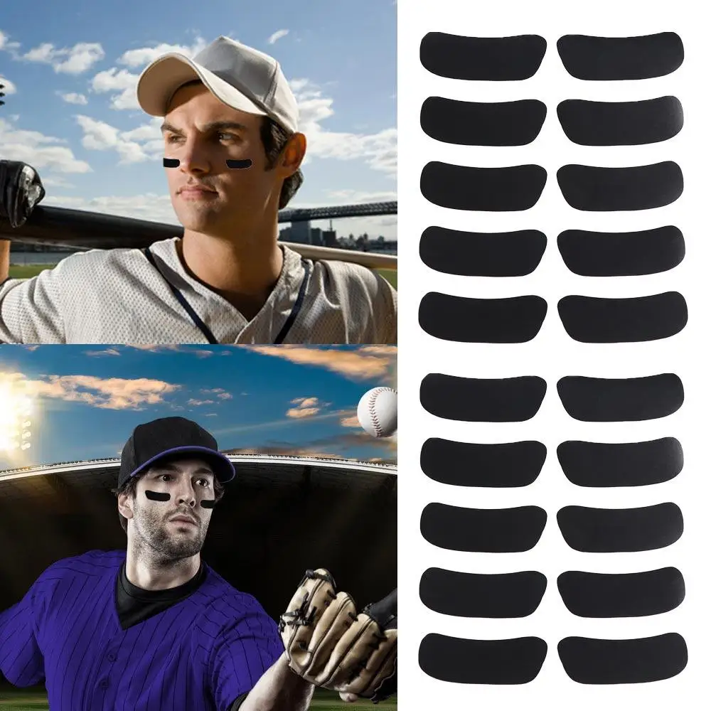 Party Game Face Eye Strips Sports Football Strips Adhesive Baseball Eye Stickers PVC Writable Eyeblack Sticker Softball