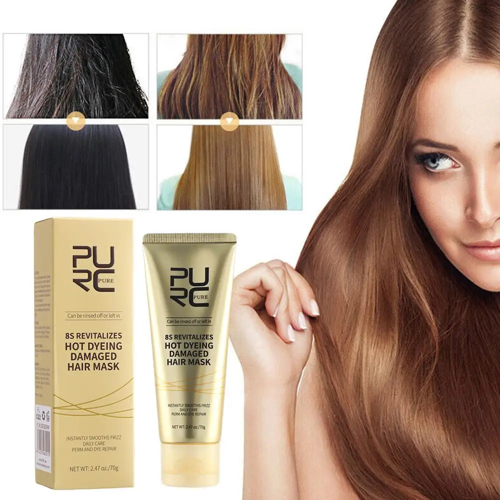 Tratamiento profesional de queratina para el cabello, producto alisador para el cuidado del cabello, crema reparadora de encrespamiento dañado, alisado suave, 8 segundos, S9j7