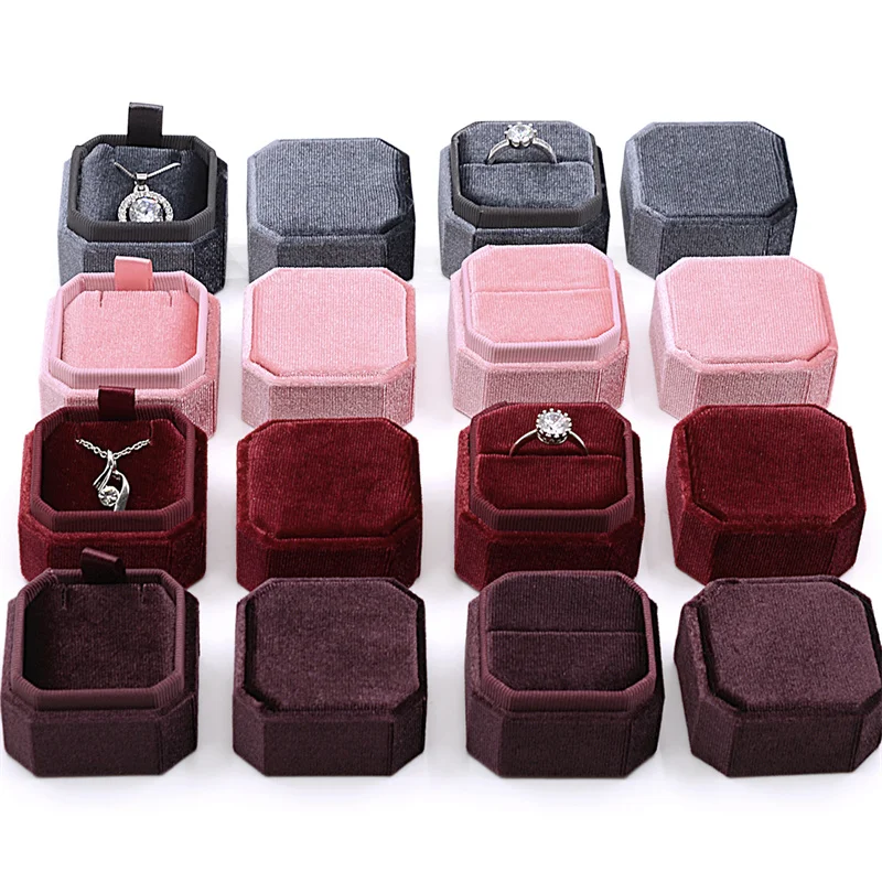 1pcs High End Velvet Ring Box, Jewelry Packaging Box
