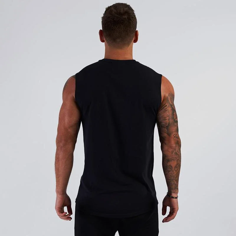 Canottiere estive da corsa con scollo a V Abbigliamento da palestra Compressione Camicie senza maniche Fitness Muscle Canotta da uomo Canottiere da bodybuilding in cotone