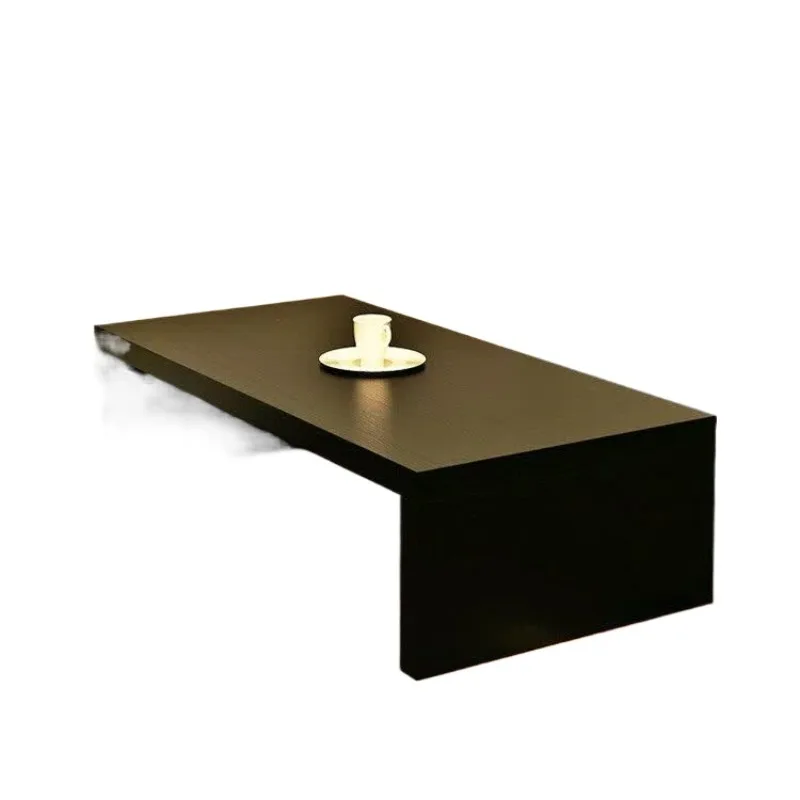 Modern simple living room sofa coffee table, retro old coffee table rectangular small dining table