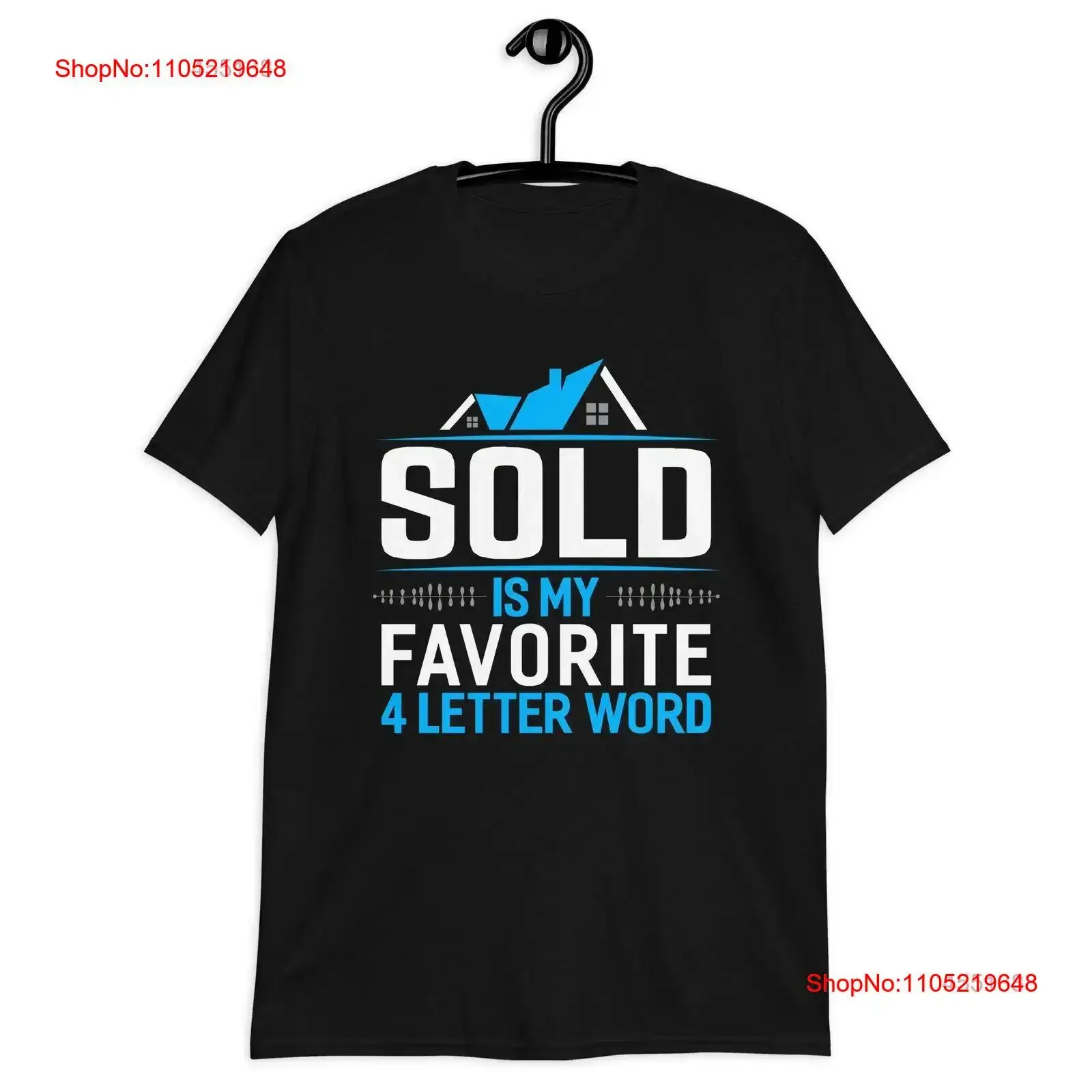 

Sold is my Favorite Four Letter Word T Shirt Funny Realtor vintage Washed Breathable designer clothes Versatile Unisex