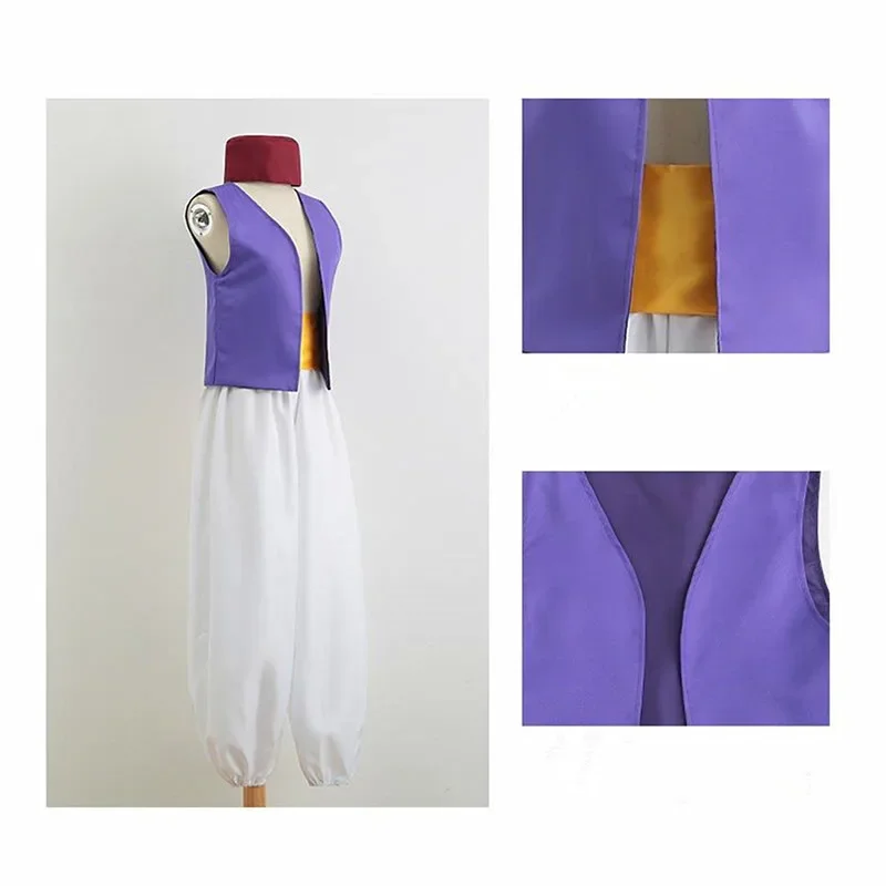 زي الأمير علاء الدين للكبار ، زي المسرح للكوسبلاي والأداء ، مثالي للحفلات تحت عنوان علاء الدين