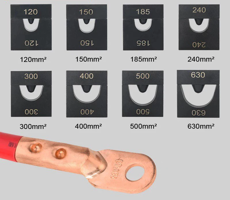 

Электрические гидравлические клещи для обжима кабелей, режим точечного обжима DT/DL/DTL, машина для обжима медных и алюминиевых клемм 120-630 мм2