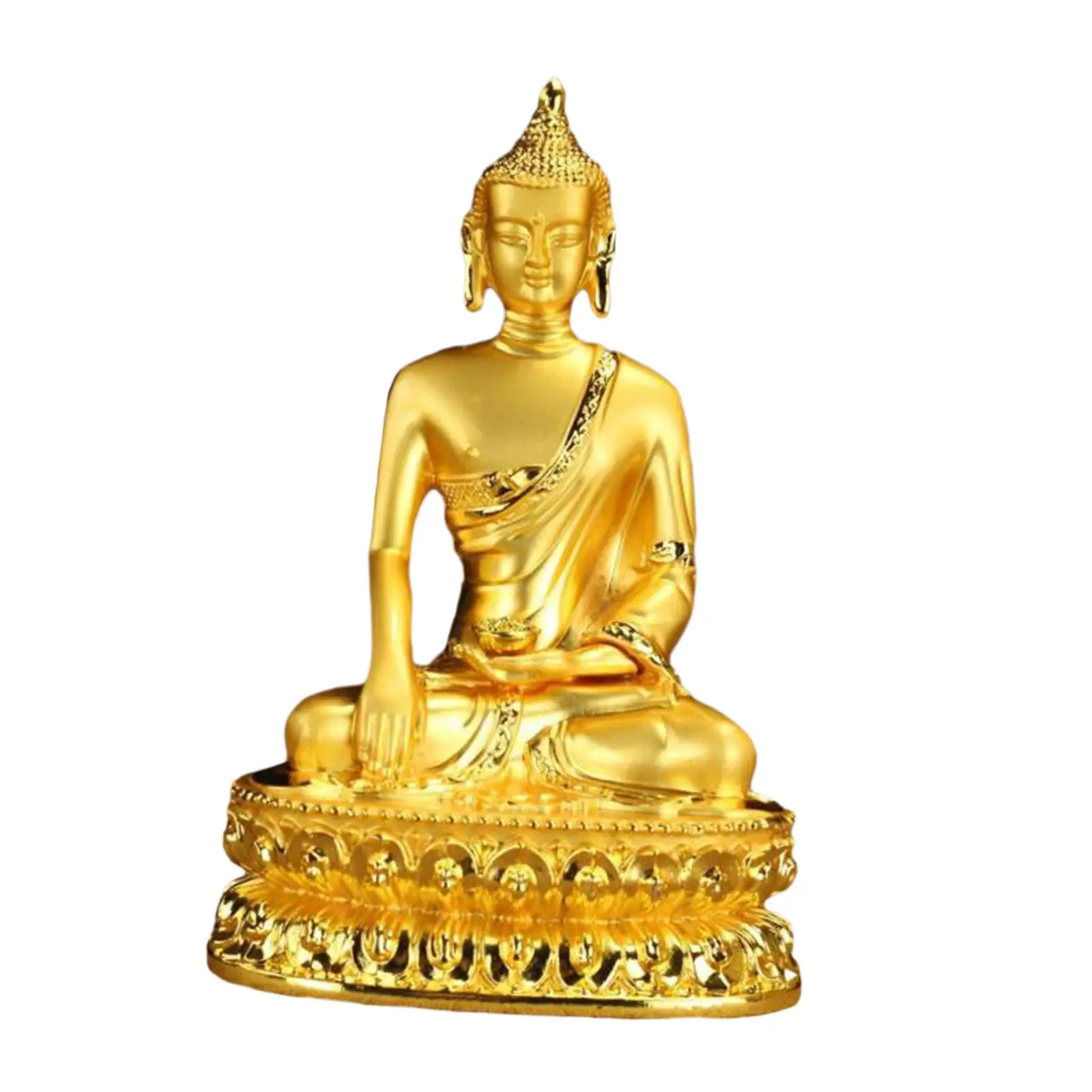 Thailand Buddha Figurine Artwork Fengshui Decor Decorative Desktop Ornaments for Bedroom Office Bedside Tables Shelf Decor