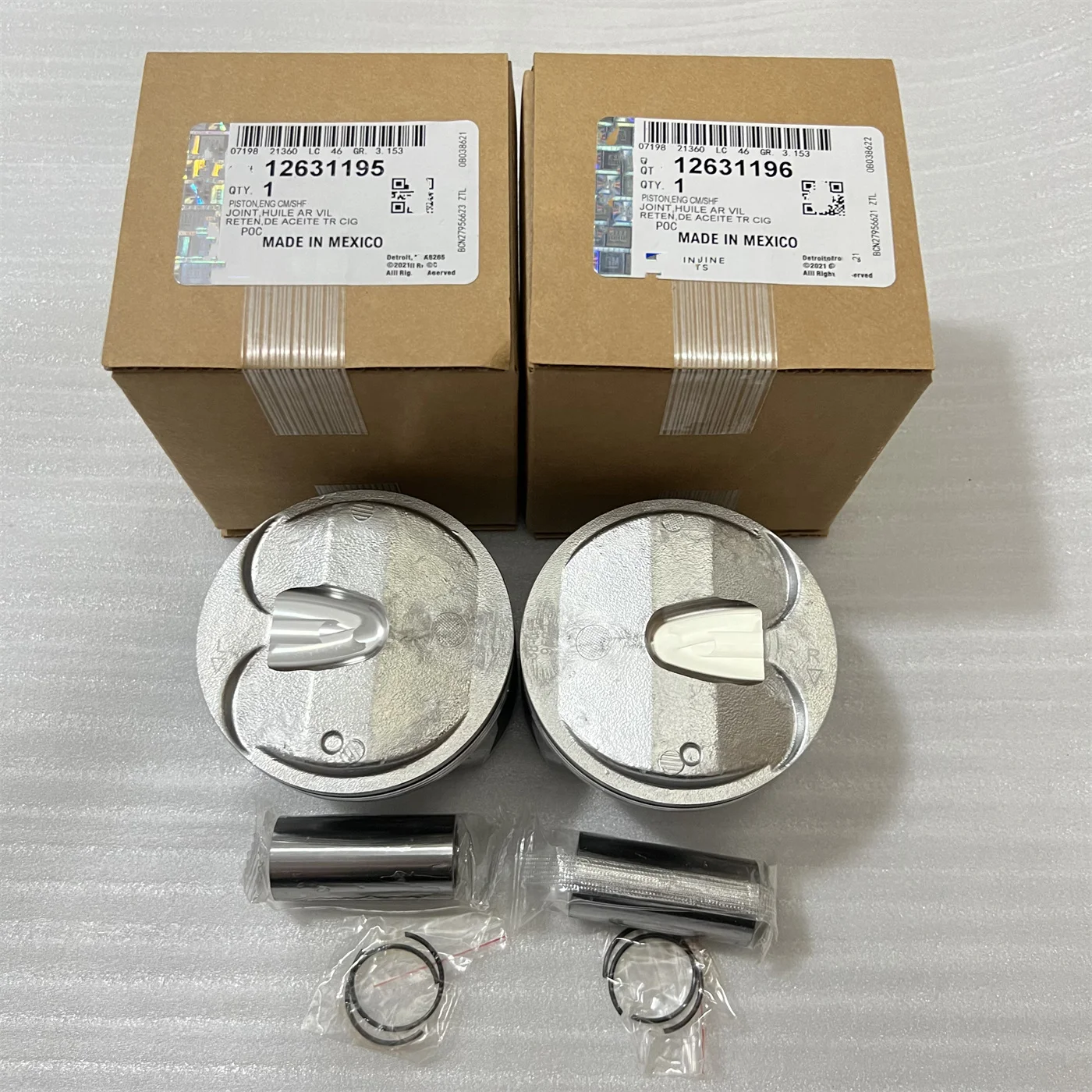 

Auto parts manufacturer piston assembly OEM for 12631195 suitable for Buick, Cadillac, Chevrolet, Opel 2pc