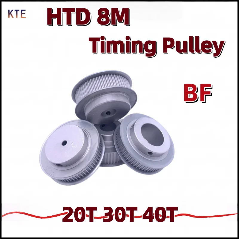 

HTD 8M Timing Pulley BF Type 20T 30T 40T 8M Pulley 20teeth 30teeth 40teeth keyway Bore Pulley HTD 8M Timing Belt Pulley
