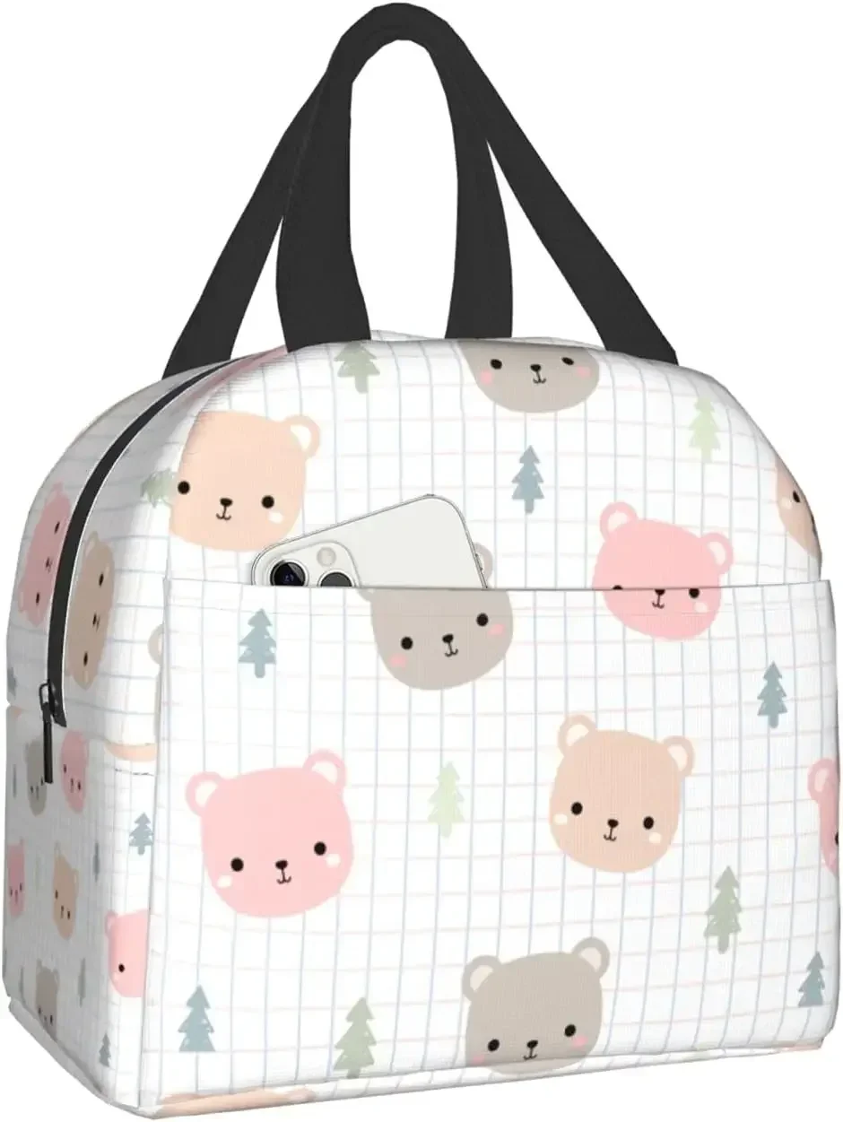 lancheira-termica-reutilizavel-urso-de-pelucia-kawaii-bolsa-cooler-duravel-para-viagem-piquenique-e-compras-impermeavel
