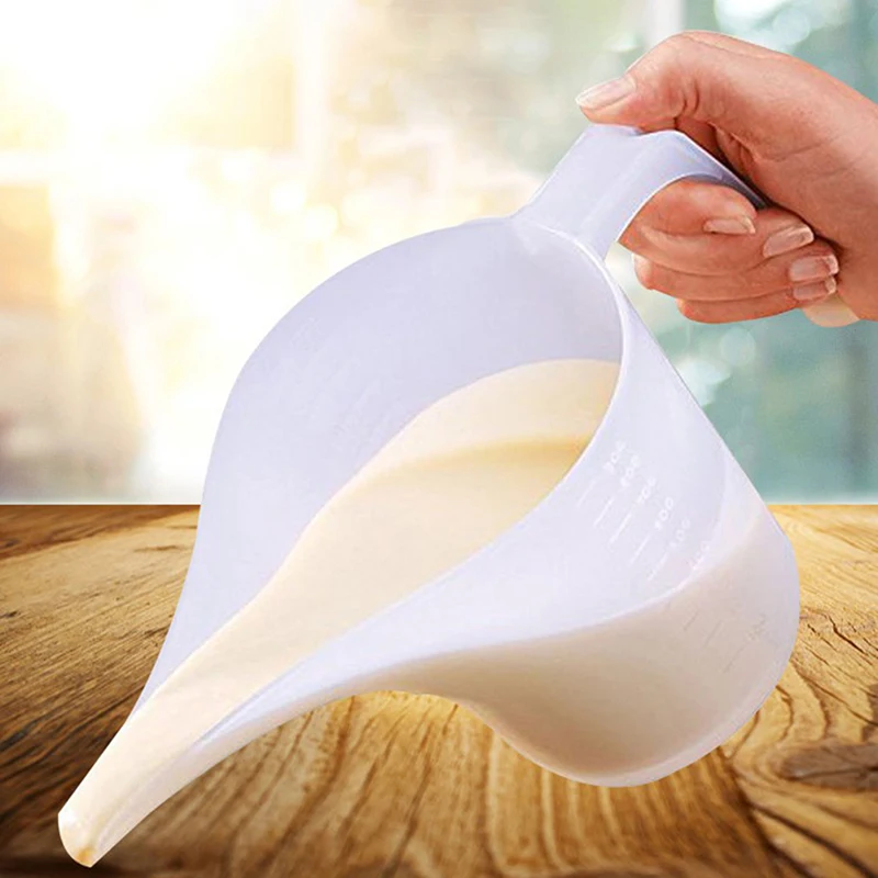 【YA】1000ML Tip Mouth Plastic Measuring Jug Cup Graduated Cooking Kitchen Bakery Tool