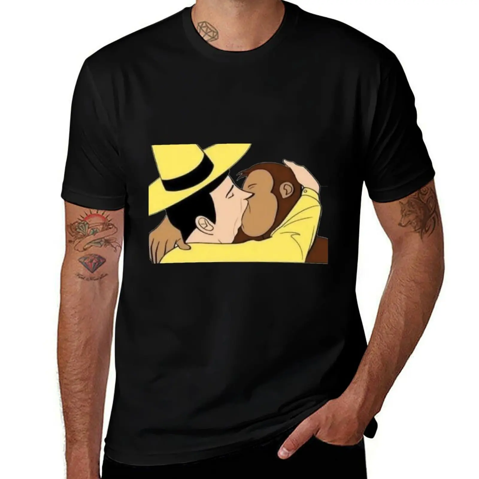 

A VERY Curious George T-Shirt anime stuff oversized Clothing fruit of the loom mens t shirts