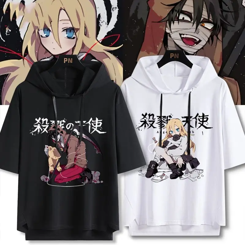 

Killing Angel Merchandise Isaac Regal Hooded Short-Sleeve T-Shirt For Men And Women, Summer Anime Half-Sleeve Top