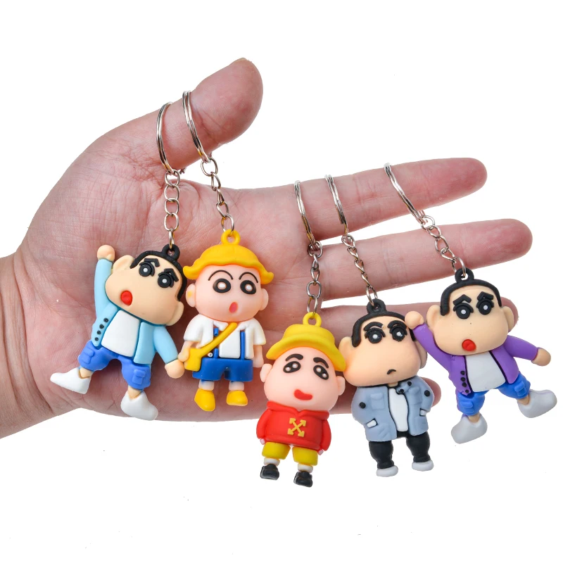 24Pcs/Set Crayon Shin Chan Blind Box Action Figure Model Doll Toy Keychain Decorative Pendant Toy For  Children\'s Christmas Gift