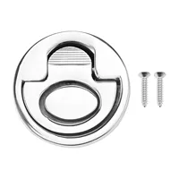 1pc Yacht Boat Cabin Recessed Flush Pull Lift Handle Ring Round Hatch Latch Floor Buckle Marine 316 Stainless Steel Yacht Locker