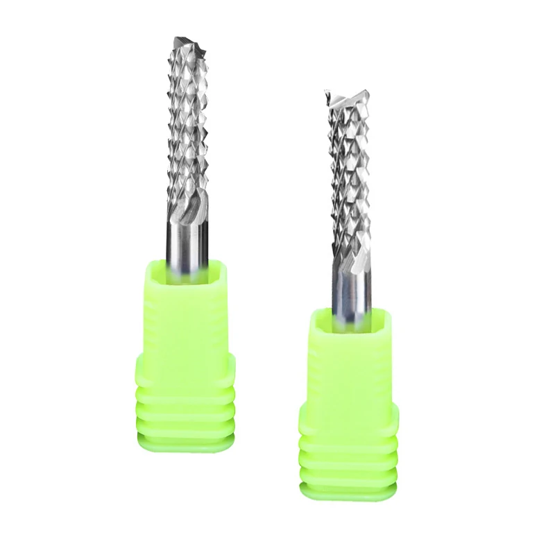5Pcs Corn Milling Cutter 3.175/4/6/8mm SHK Carbide Tungsten PCB End Mill Bits Engraving Machine CNC Router Cutting Tool