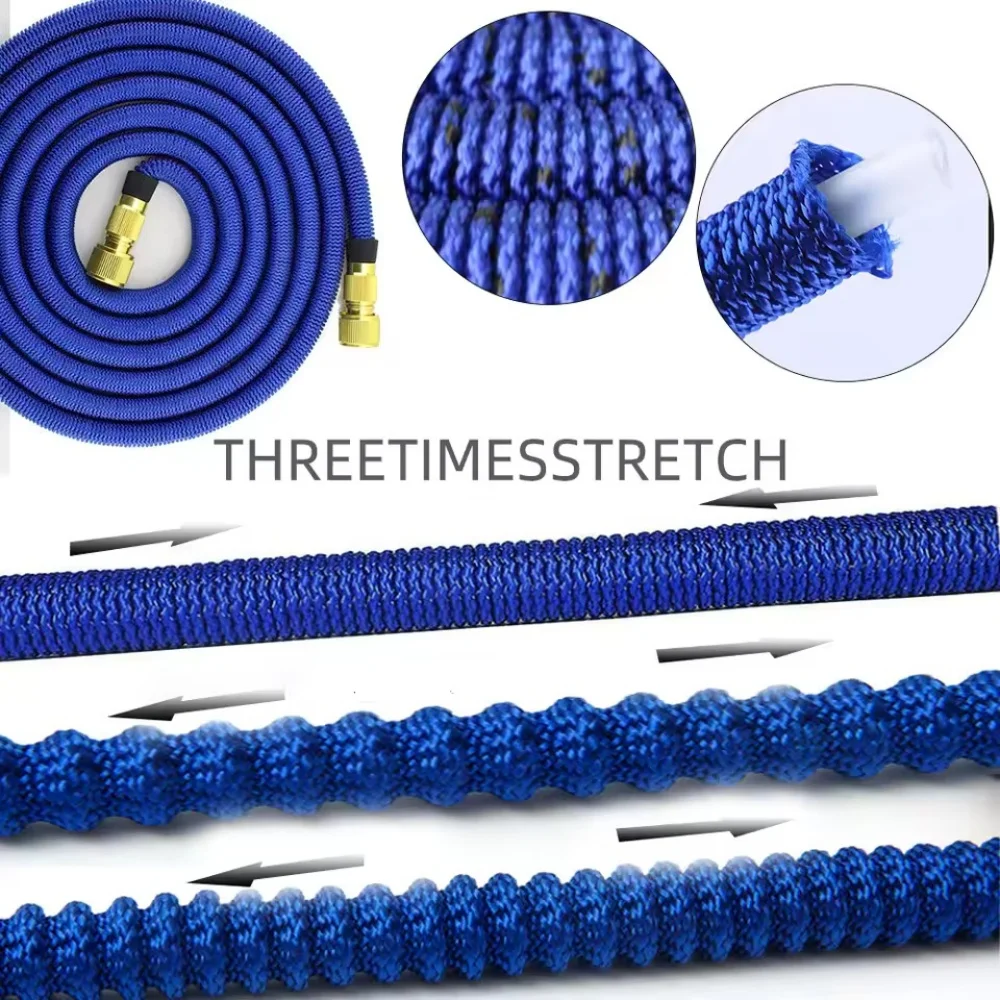 2.5 Meters/5 Meters Garden Expandable Watering Hose Flexible Magic Hose High Pressure Car Washer Hose Retractable Water Gun