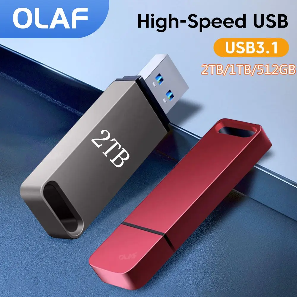 Mini USB Flash Drive 3.1 High Speed Pendrive 2TB 1TB 512GB Pen Drive External Flash Memory for Laptop Desktop Car TV Devices