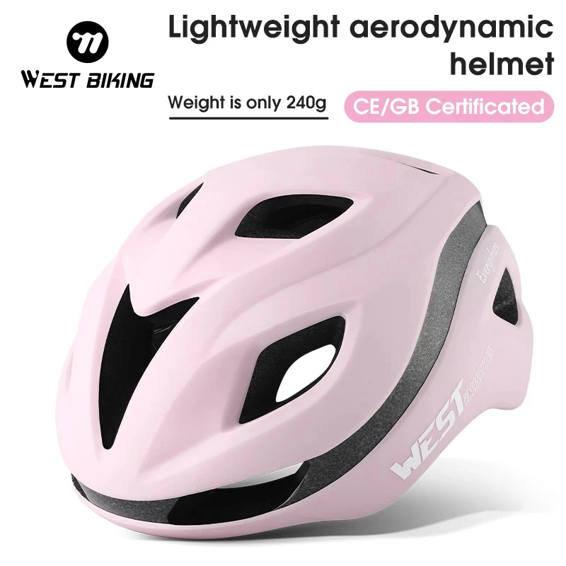 WEST BIKING Aerodynamic Cycling Helmet Integrated Lightweight Women Men Safe Cap Bicycle Helmet Anti-shock MTB Road Bike Helmet