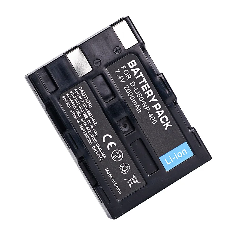 D-Li50 NP-400 2000mAh Akumulator do aparatu Konica Minolta DiMAGE A1 A2 Pentax K10D K20D Dynax 5D 7D Sigma SD15 SD14 — zdjęcie produktu 4