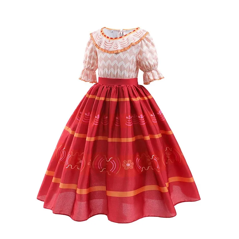 فساتين XT8Girls Dolores فستان الأميرة سحر Encanto فستان Madrigal Pepa للأطفال أزياء الهالوين التنكرية للحفلات الفاخرة @ XT6!