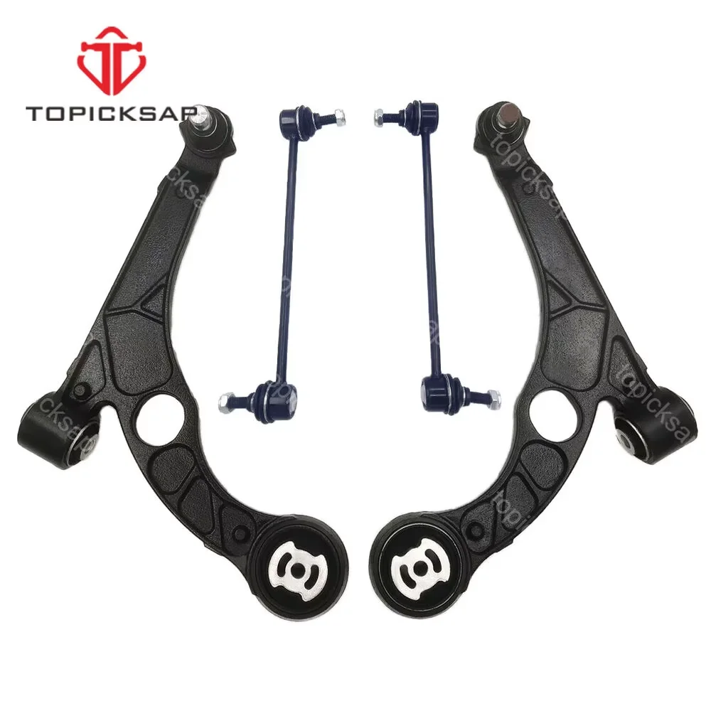 TOPICKSAP 4Pcs Suspension Kits Front Lower Control Arms Ball Joints Stabilizer Sway Bar End Links for Dodge Dart 2013 - 2016