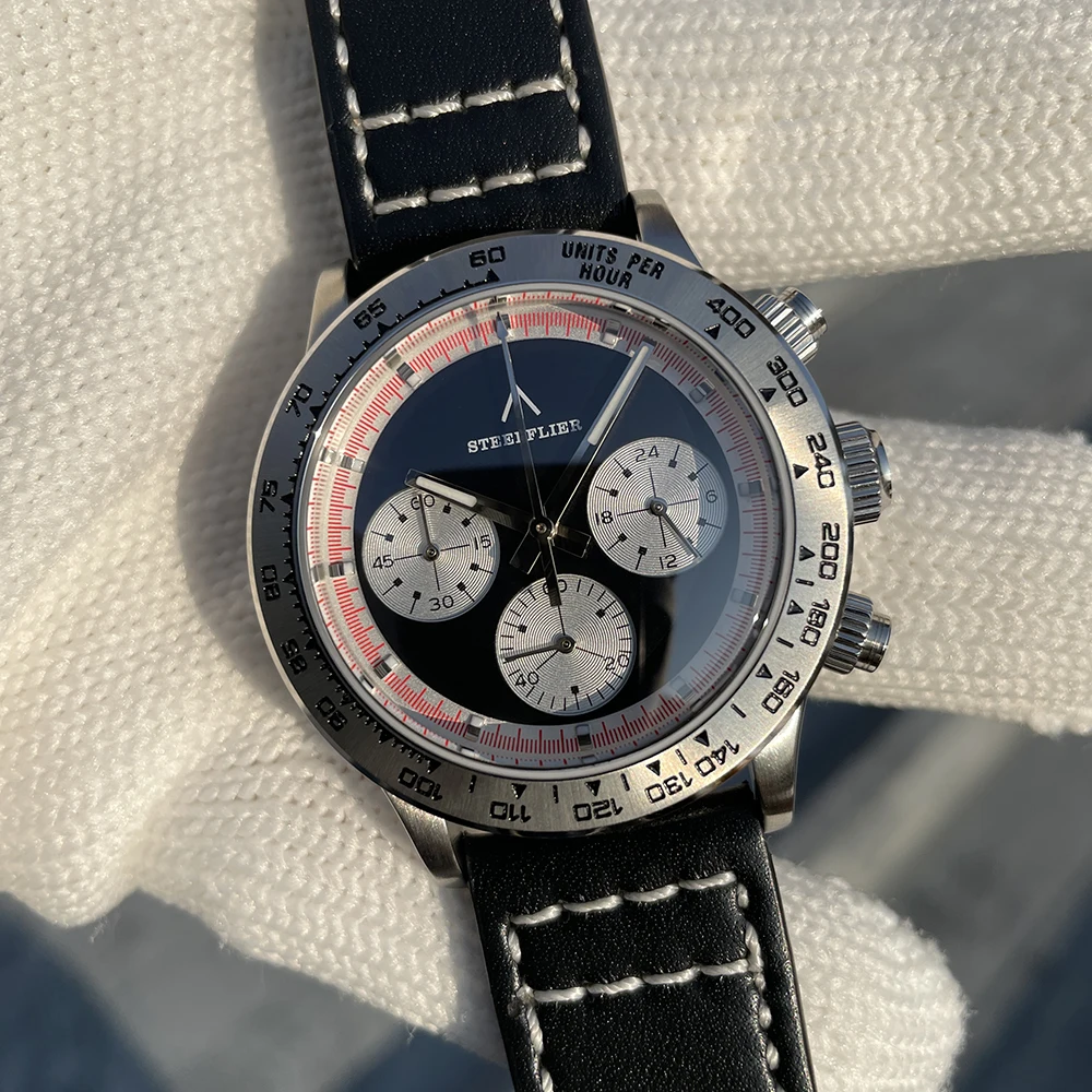 

STEELFLIER SF733 Quartz Chronograph Wristwatch BGW9 Luminous Luminous VK63 Movement Stainless Steel 20Bar Waterproof Dive Watch