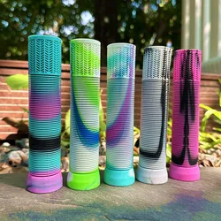 Universal Mountain Bike Grip Swallow Handle Mixed Color Stripes Soft Anti-skid Riding Balance Bike Folding MTB Bicycle Grip