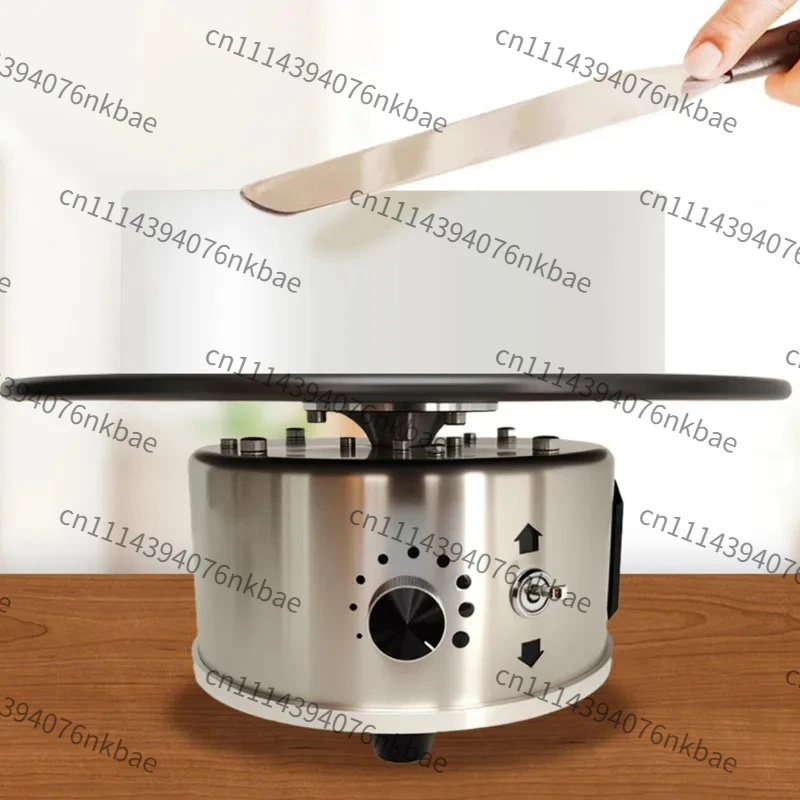 12 Inch 220V Aluminum Alloy Electric Cake Turntable, Non-slip Base Rotating Cake Stand for Baking & Icing