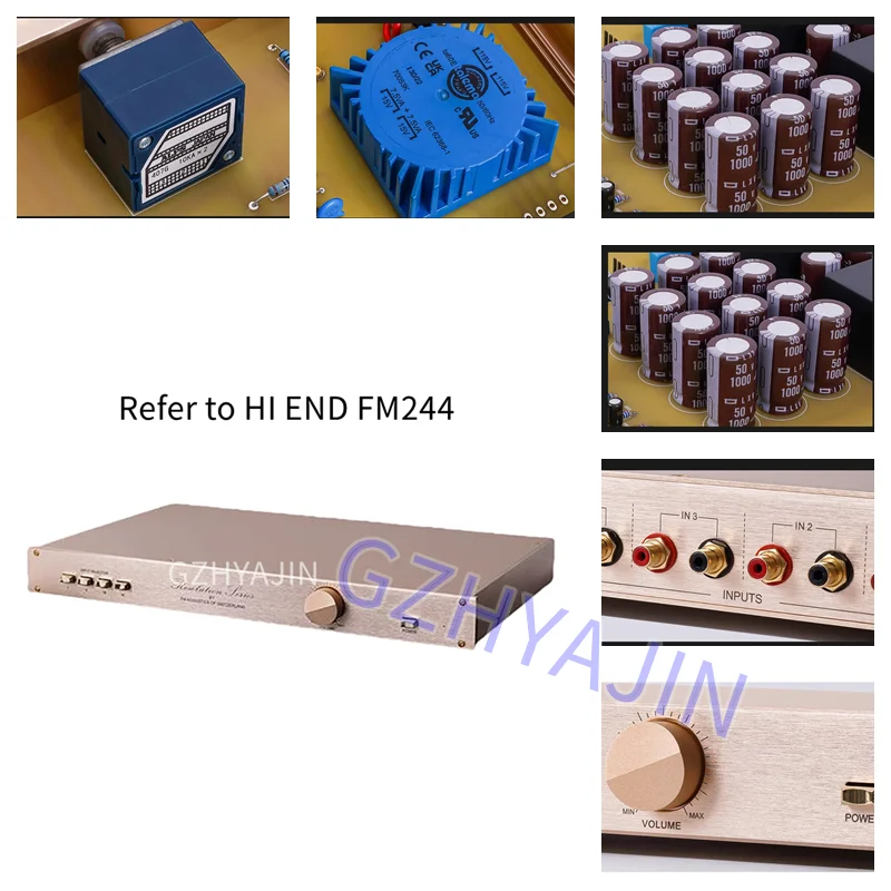 

Rrefer to imported HI END FM244 circuit, fever pre stage transistor amplifier, whole machine HIFI monitoring pre stage