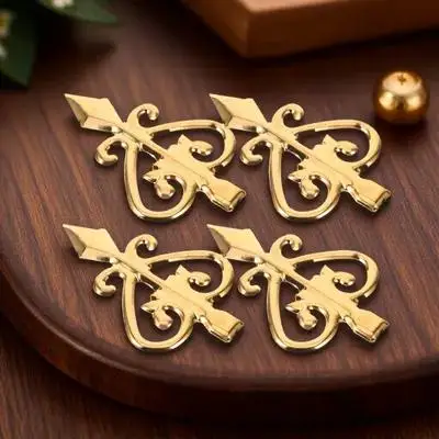 

4Pcs Fence Spear Post Caps Aluminum Alloy Decorative Anti-Climbing Finials Metal Garden Gate Toppers Fence Finials Replacement