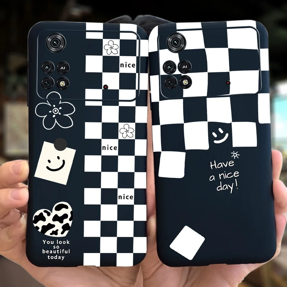 For Xiaomi Poco M4 Pro Phone Case Cute Cartoon Macaroon Silicon Soft Case For Xiaomi Poco M4 Pro 4G 5G Back Cover PocoM4 M 4 Pro