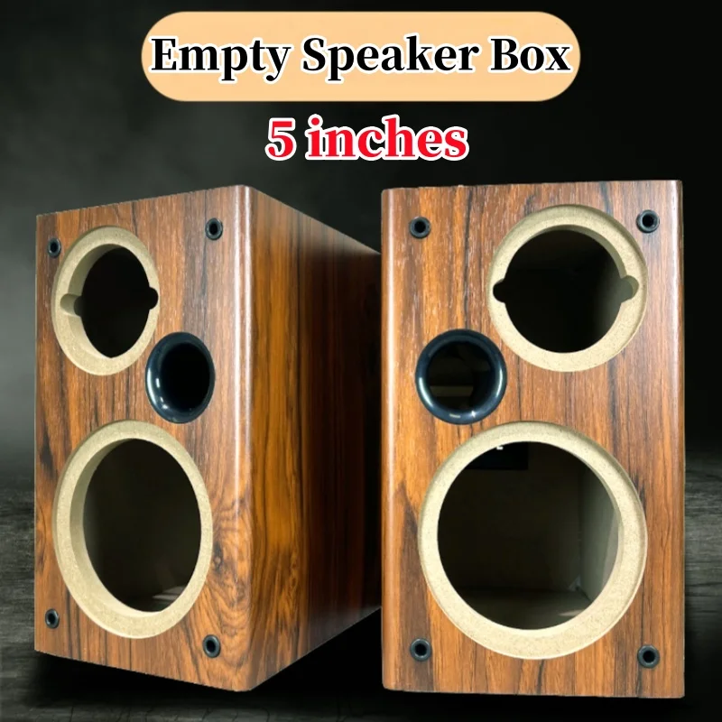 

5-inch Woofer 4-inch Tweeter Eempty Speaker Box,Passive Two-way speaker Box,DIY speaker housing,2Piece Sound Box,Hole 122/148mm