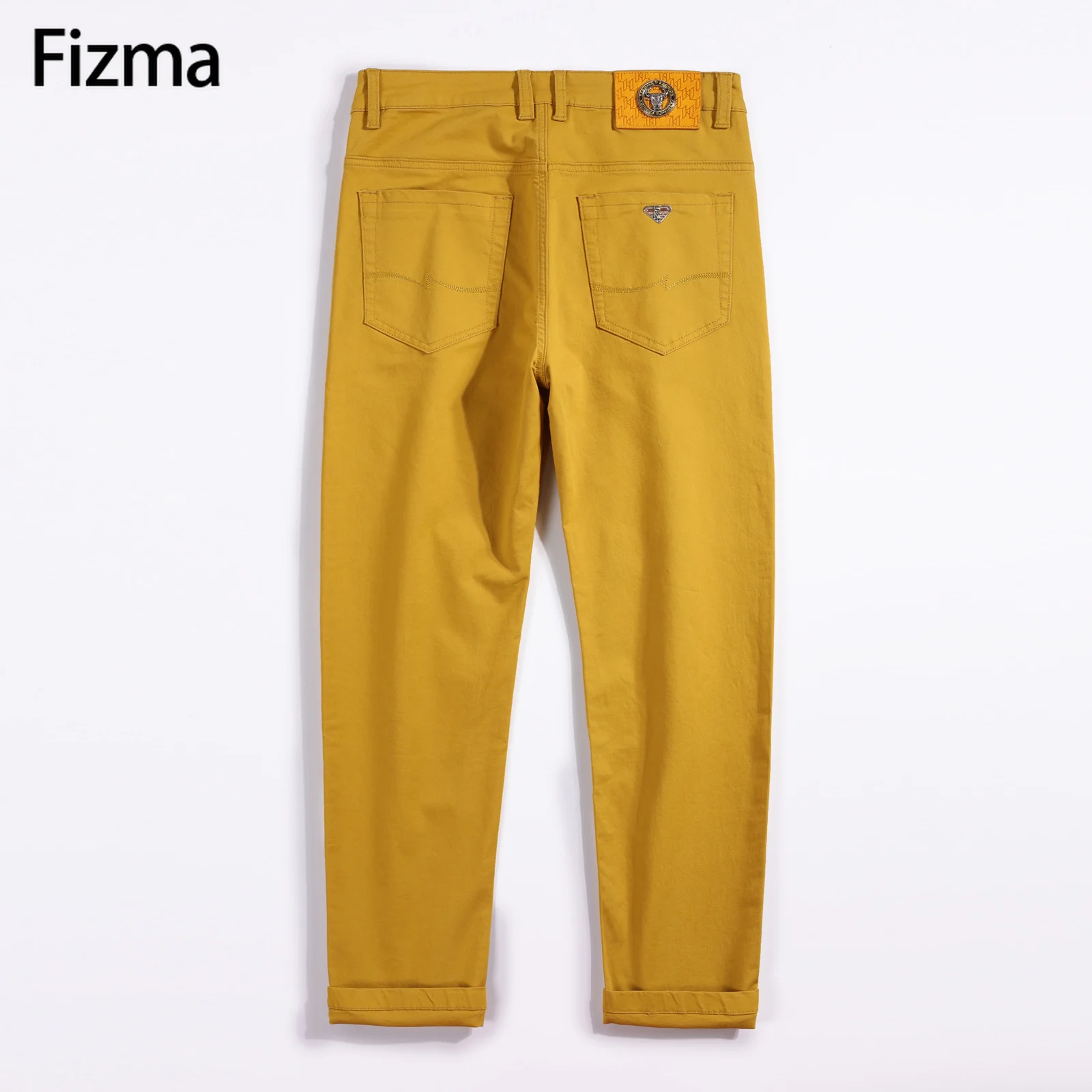 Fizma Man Pants Summer Business Casual Pants Classic Solid Color Loose Straight Trousers Brand Men\'s Clothing New In Baggy Pants