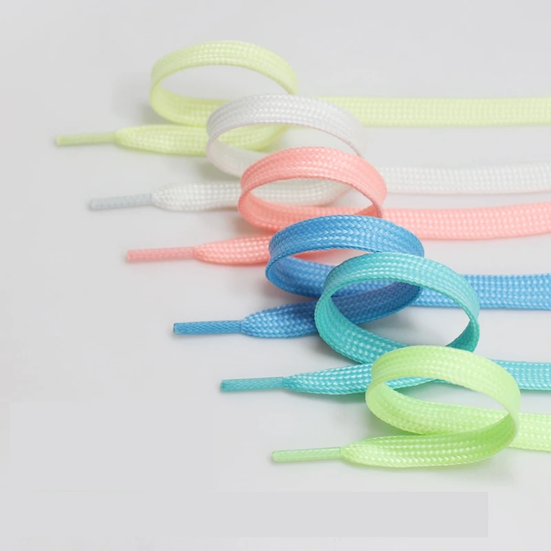 1Pair Luminous Shoelaces Flat Sneakers Canvas Shoe Laces Glow In The Dark Night Color Fluorescent Shoelace 80/100/120/140cm image 3