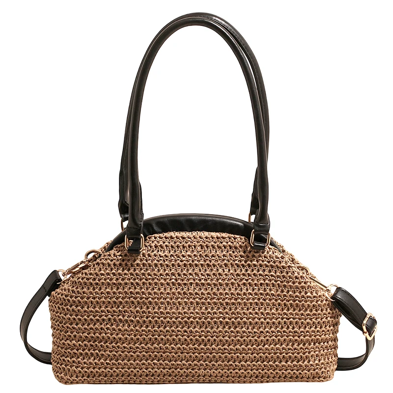 High Quality Women Straw Handbags Shoulder Bags Casual Female Weave Beach Messenger Bags for Women Fashion Ladies New Tote Bag
