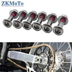 6pcs 8*25MM Sprockets Blots Kits Screws For HONDA SUZUKI KAWASAKI YAMAHA KTM RMZ DRZ YZF KXF KLX CRF Dirt Bike Pit Bike
