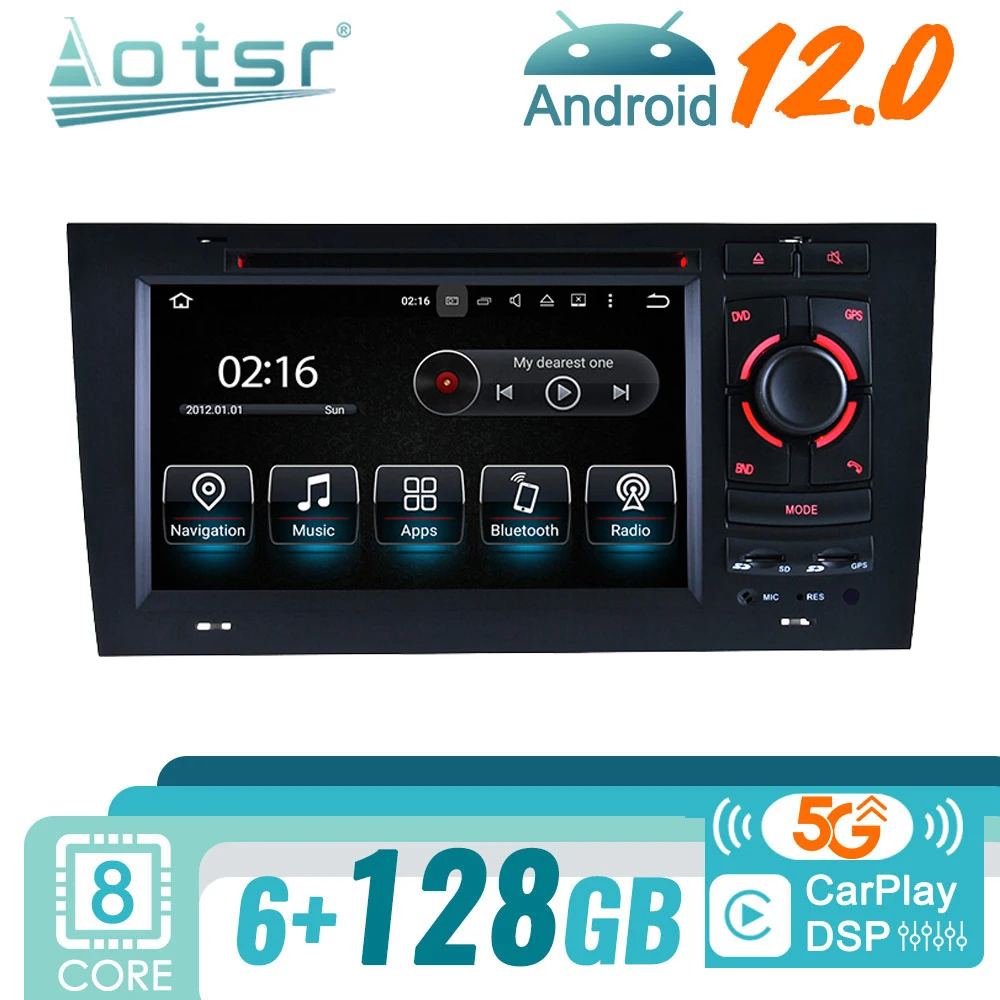 

Автомагнитола для Audi A6 S6 RS6 C5 1997 -2005, Android, 2DIN, Авторадио, стерео, мультимедийный видеоплеер, головное устройство, экран, GPS-навигация