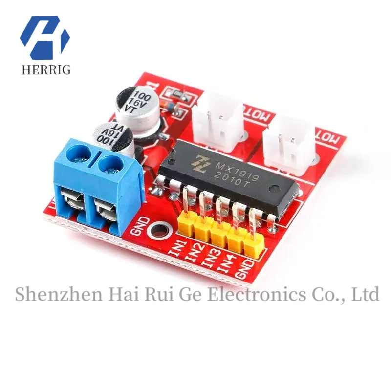 

2.5Adual-channel motor drive module for forward and reverse rotation,PWM speed control,dual H-bridge alternative toL298Nstepper