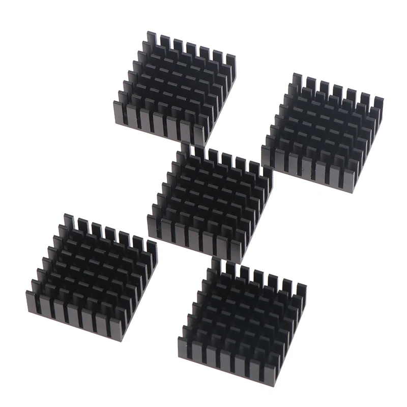 Alumínio Cooling Fin Fan, dissipador de calor IC, acessórios mais térmicos, 28mm, dissipador, 10Pcs, 28x28x11mm
