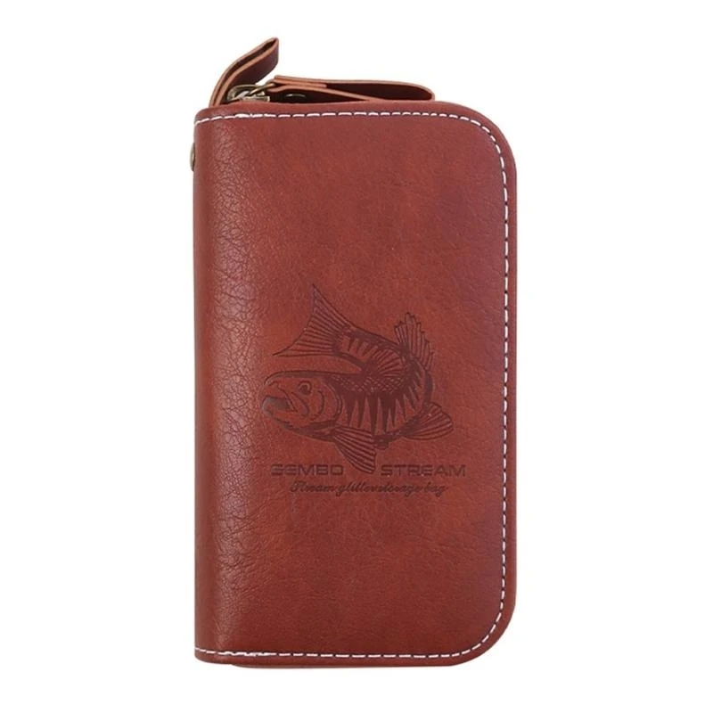 حقيبة تخزين في صيد السمك الجلدية المقاومة للماء ، قم بحمل علبة حافلة للترتر الدوار للترتر #1