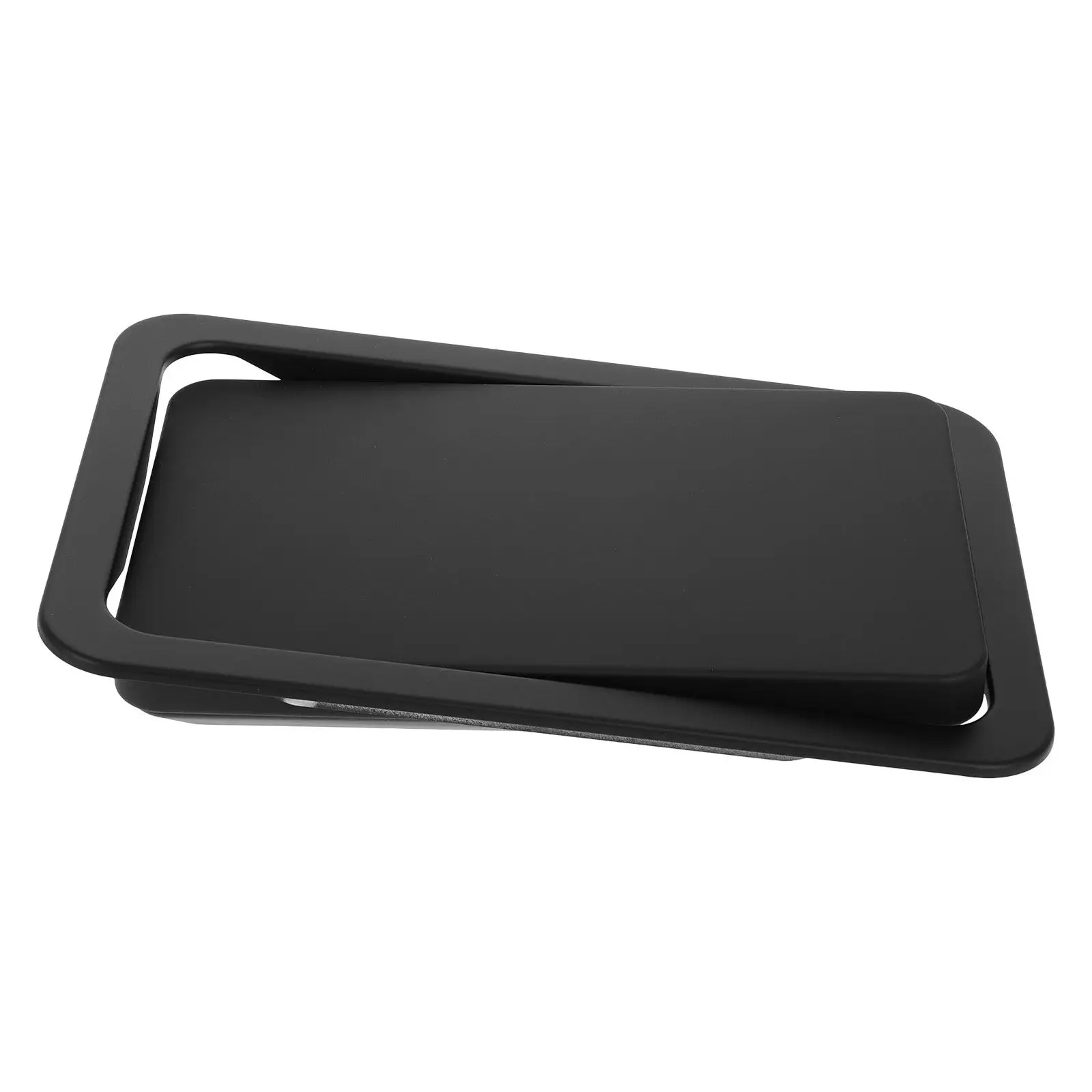 

Stainless Steel Trash Can Lid Embedded Countertop Swing Flap Cover for Kitchen Bathroom Office Waste Trash and Garbage Recycling