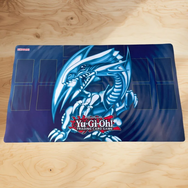 

Yu-Gi-Oh! Classic Blue-Eyes White Dragon Single Duel Card Mat 600x350mm 1.5mmNoSeamEdge Trading Card Game Mat Mouse Pad Toy Gift
