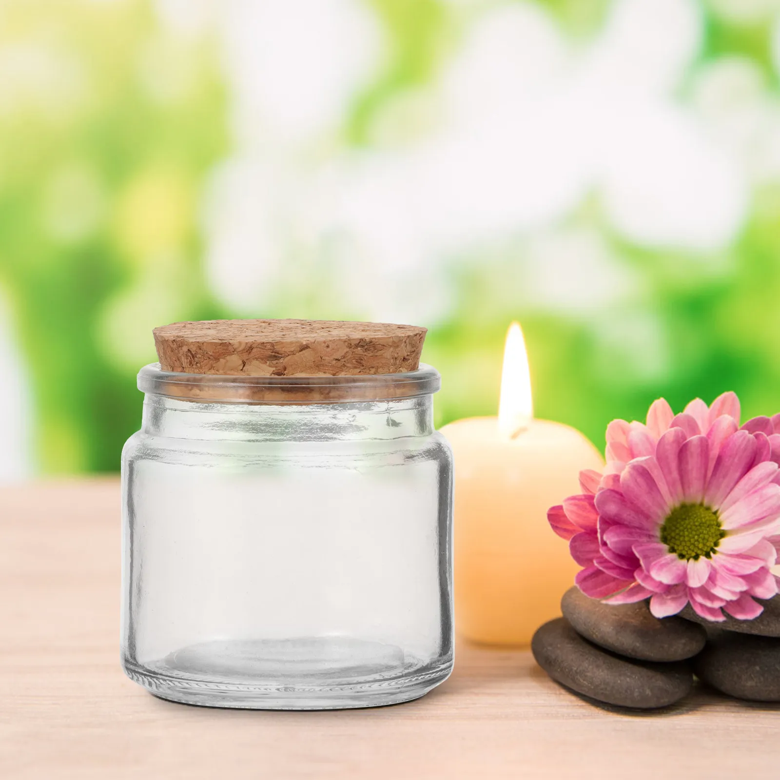 8Pcs Aromatherapy Jars Empty Glass Containers with Lids for DIY Decor Storage Small Items