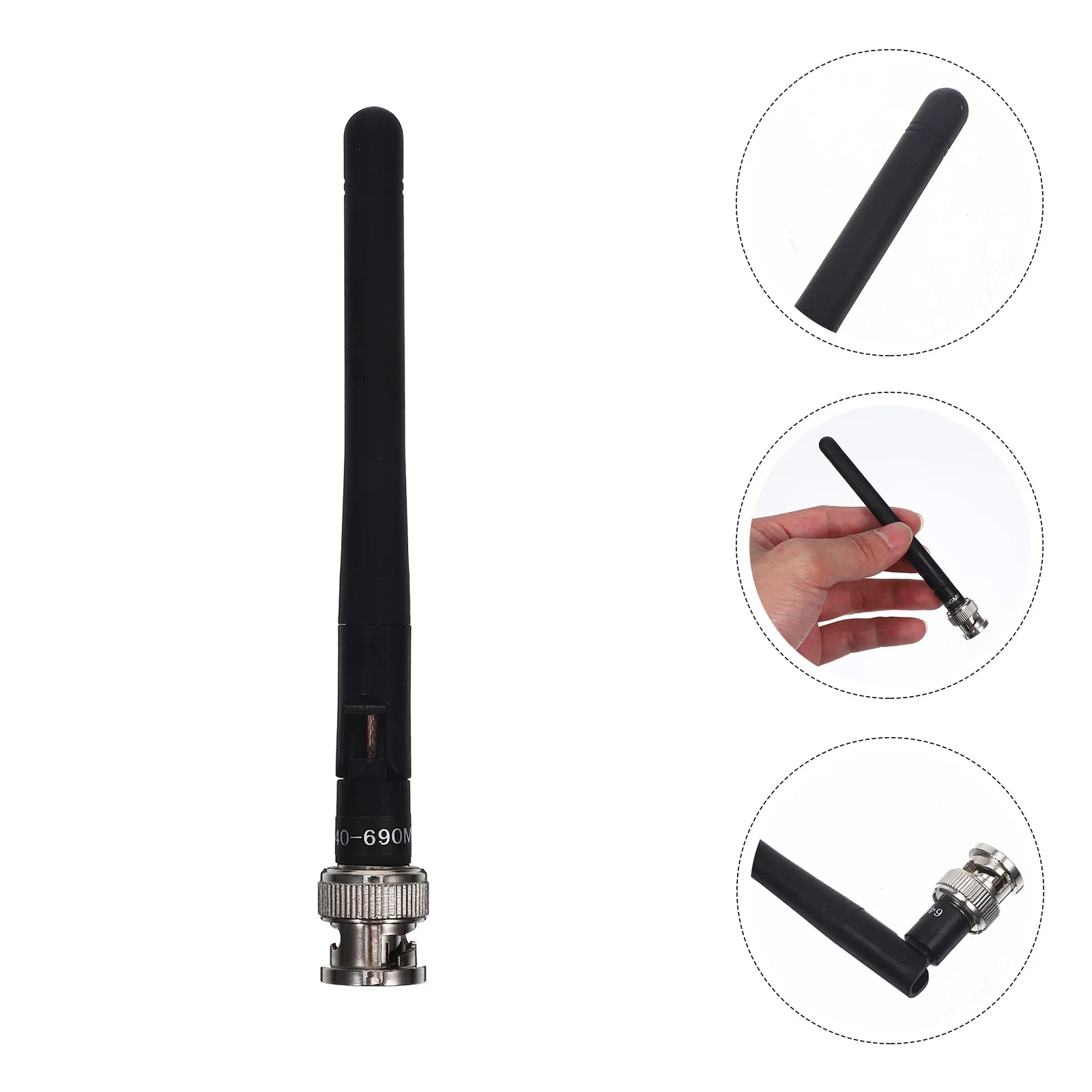 هوائي ميكروفون لاسلكي، بلاستيك متين، ناقل حركة لمسافات طويلة، سهل التركيب، قابل للتعديل لنظام استقبال الميكروفون اللاسلكي