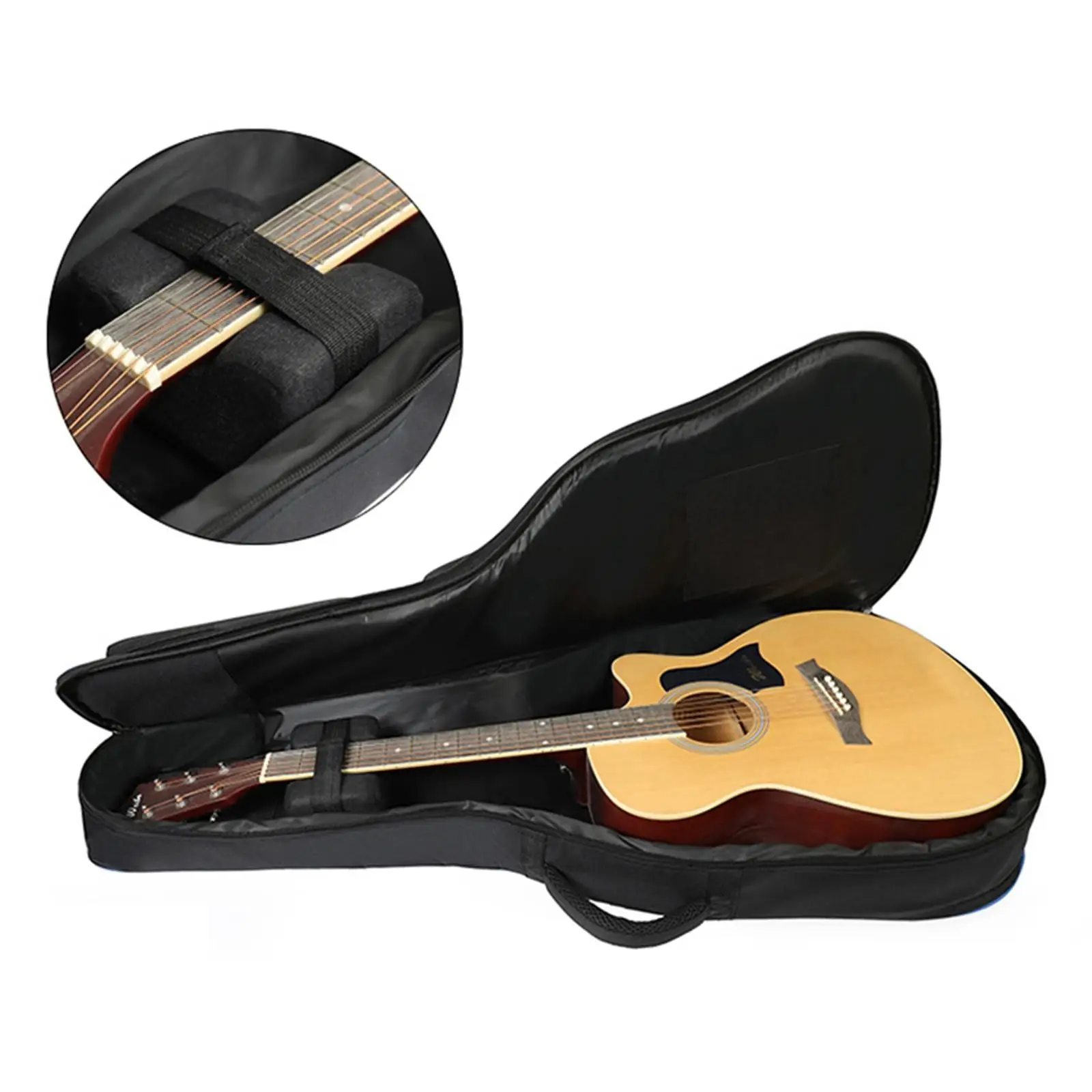 

Сумка для электрической бас-гитары с тремя карманами, профессиональная сумка для выступления на сцене, двойная