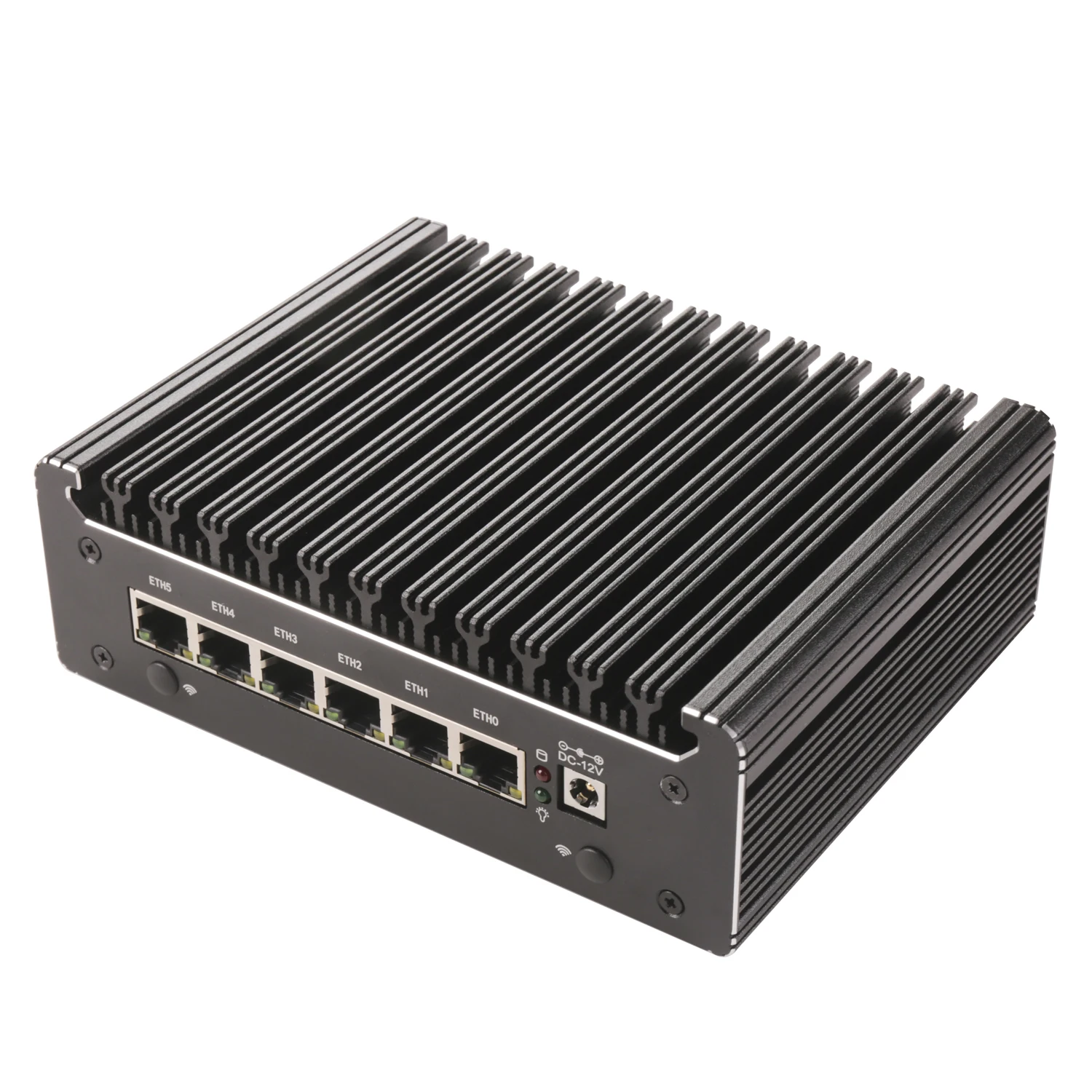 Firewall Mini Pc Intel I3-1125G4 N100 Pentium 8505 2.5G Zachte Router 6x I226-V Lan 1 * Rj45 Com Industriële Fanless Barebone Pc