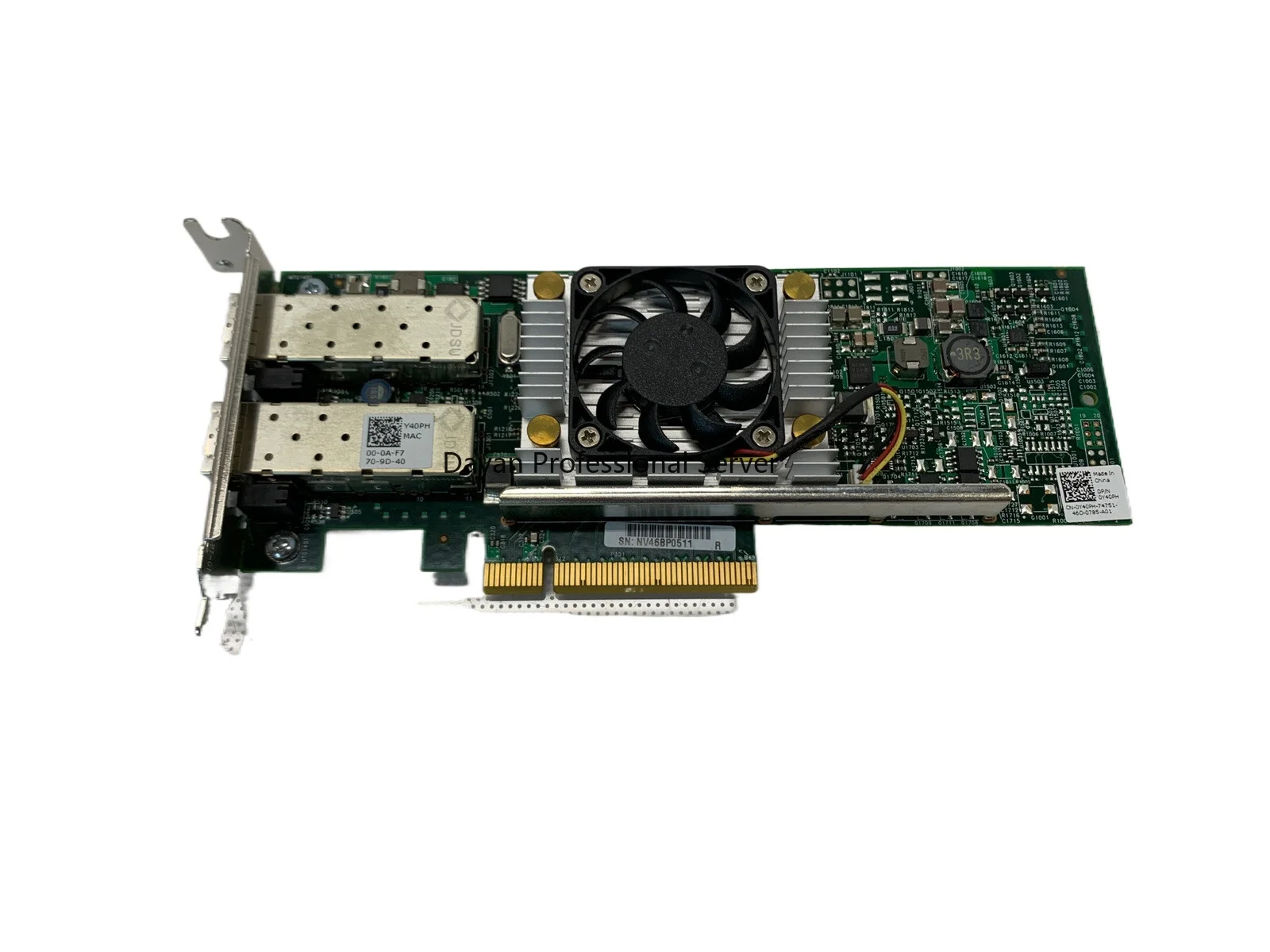 

Original For DELL BCM57810S 10Gb 10GbE Gigabit Dual Port SFP+ Fiber Network Card 0N20KJ CN-0N20KJ N20KJ 0Y40PH CN-0Y40PH Y40PH