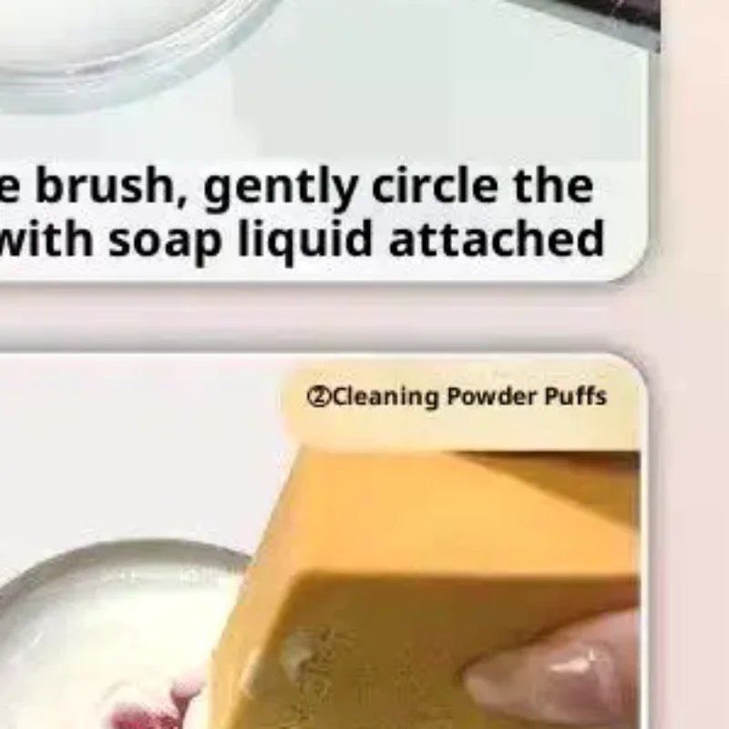 Portable Makeup Brush Cleaner Soap 100g Multi Functional Washing Soap Reusable Travel Cosmetics Beauty Cleaner Tools